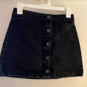 Small black jean skirt